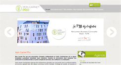 Desktop Screenshot of mon-carnet-pro.com
